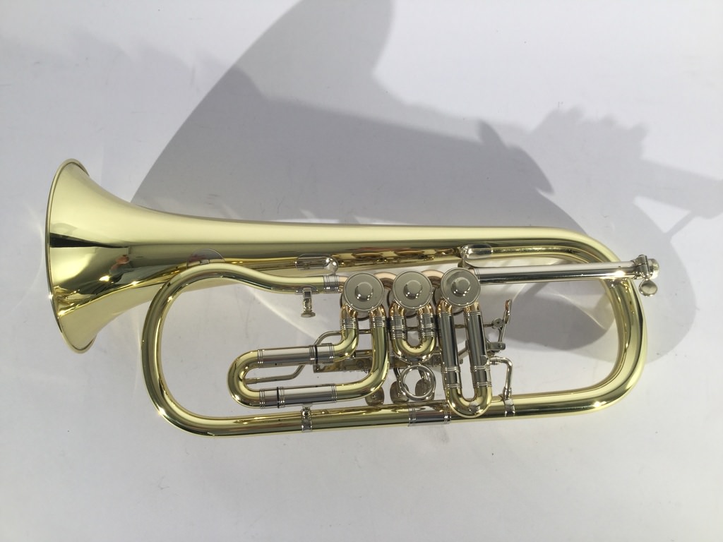 Gebrauchte Flugelhorn Miraphone Modell 23 mit trigger und incl. gigbag