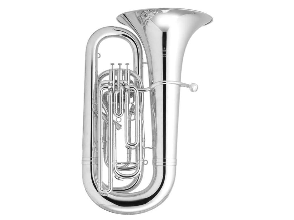 Tuba Bb Besson BE99420, Sovereign, Silver, 4 Valves
