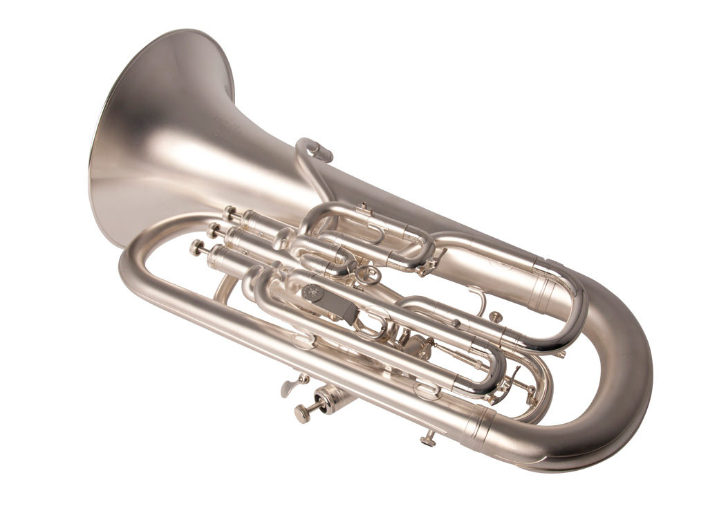 Euphonium Besson BE967, 4 Valves Limited Anniversary Edition, Satin Silver Plated