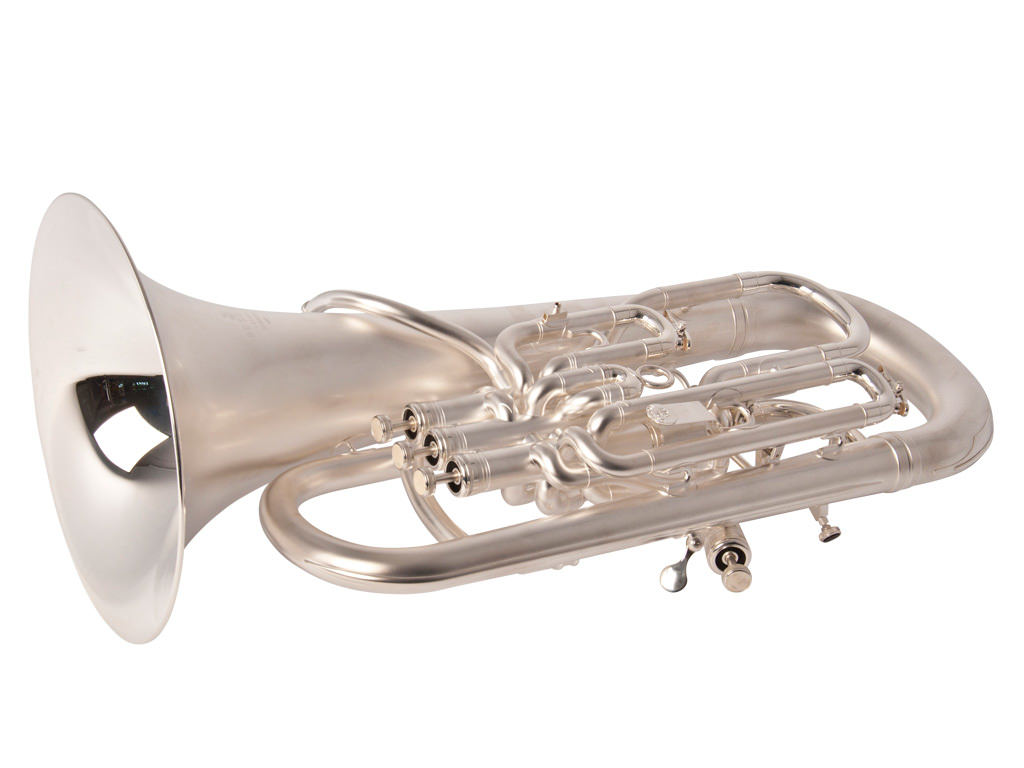 Euphonium Besson BE967, 4 Valves Limited Anniversary Edition, Satin Silver Plated