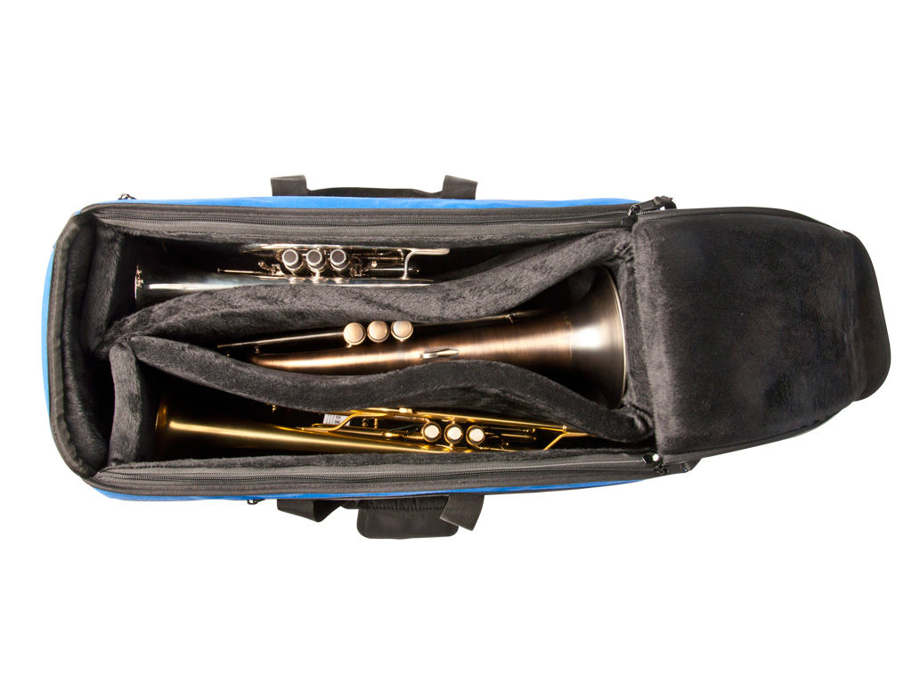 Etui Trompette Adams, trois Trompettes, Deluxe, Sac, deux Trompettes