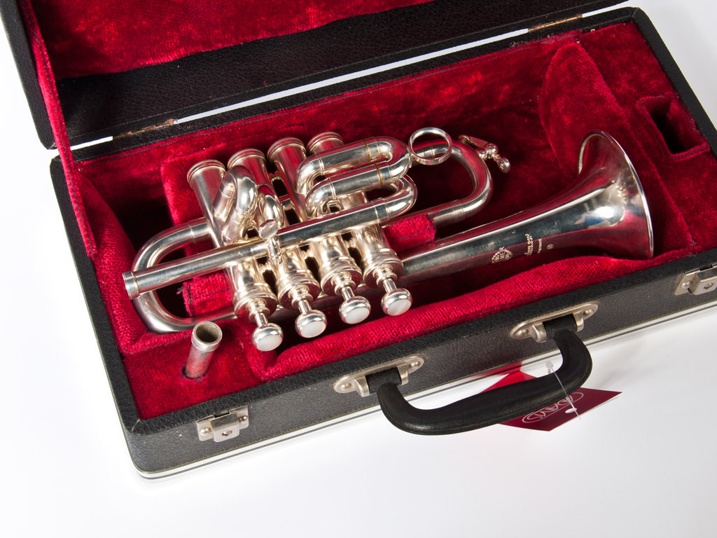 Pre owned Piccolo Trumpet Selmer Maurice Andre, Silver 4 Valves Model